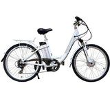 Hvid speed pedelec med batterie