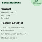 Specifikationer for cykel regnjakken