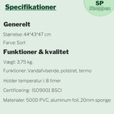 Specifikationer for transport rygsæk